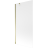 Mexen Next vonios ekranas 1 sparno 90 x 150 cm, matinis, auksinis - 895-090-000-00-30-50