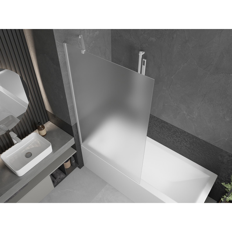 Mexen Next voniai skirtas 1-duris pertvaras 100 x 150 cm, matinis, baltas - 895-100-000-00-30-20