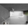 Mexen Next voniai skirtas 1-duris pertvaras 100 x 150 cm, matinis, baltas - 895-100-000-00-30-20