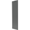 Mexen Next voniai skirtas vieno sparno pertvara 50 x 150 cm, grafitas, chromas - 895-050-000-00-40-01