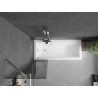 Mexen Next voniai skirtas vieno sparno pertvara 50 x 150 cm, grafitas, chromas - 895-050-000-00-40-01