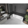 Mexen Next vieno sparno vonios ekranas 50 x 150 cm, grafitas, juodas - 895-050-000-00-40-70