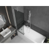 Mexen Next 1 sparno vonios ekrano 60 x 150 cm, grafitas, baltas - 895-060-000-00-40-20