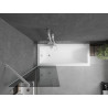 Mexen Next 1 sparno vonios ekrano 60 x 150 cm, grafitas, baltas - 895-060-000-00-40-20