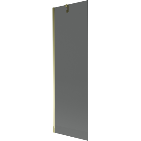 Mexen Next vienos dalies vonios sienelė 60 x 150 cm, grafitas, auksinis - 895-060-000-00-40-50
