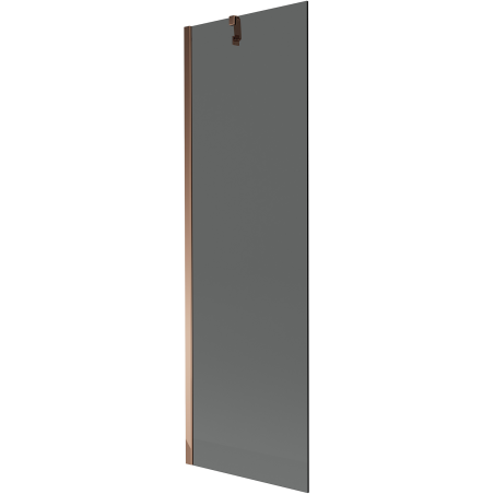Mexen Next vienasparinis vonios ekranas 60 x 150 cm, grafitas, rožinis auksas - 895-060-000-00-40-60