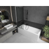 Mexen Next vonios ekrano 1-sparnas 60 x 150 cm, grafito, juodas - 895-060-000-00-40-70