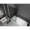 Mexen Next vonios pertvara 1 sparno 80 x 150 cm, grafitas, chromas - 895-080-000-00-40-01