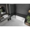 Mexen Next vonios pertvara 1 sparno 80 x 150 cm, grafitas, chromas - 895-080-000-00-40-01