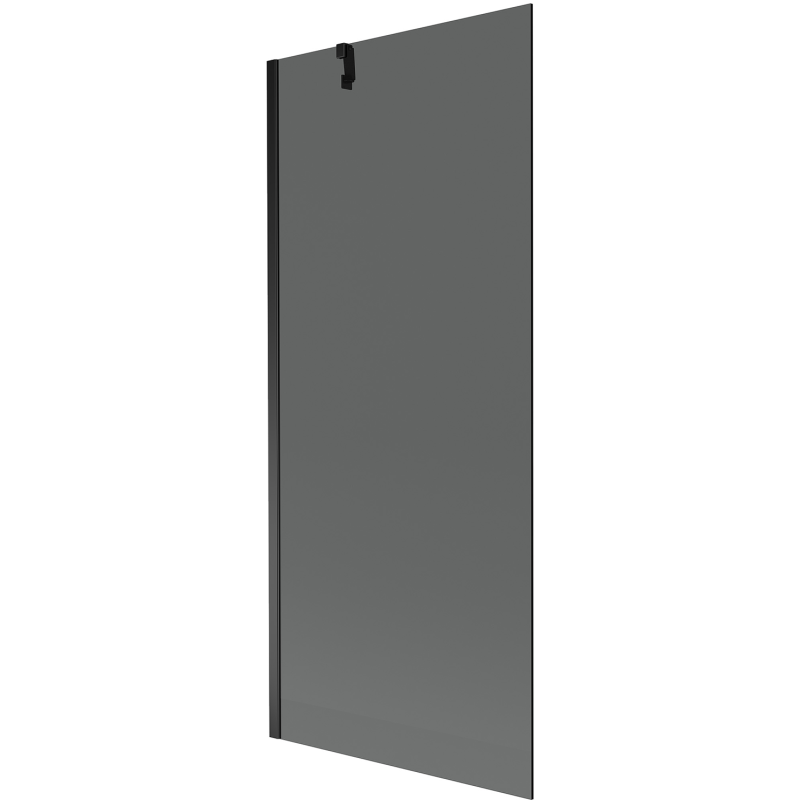 Mexen Next vonios ekranas 1-duris 80 x 150 cm, grafitas, juodas - 895-080-000-00-40-70