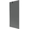 Mexen Next vonios ekranas 1-duris 80 x 150 cm, grafitas, juodas - 895-080-000-00-40-70
