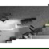Mexen Next vonios ekranas 1-duris 80 x 150 cm, grafitas, juodas - 895-080-000-00-40-70