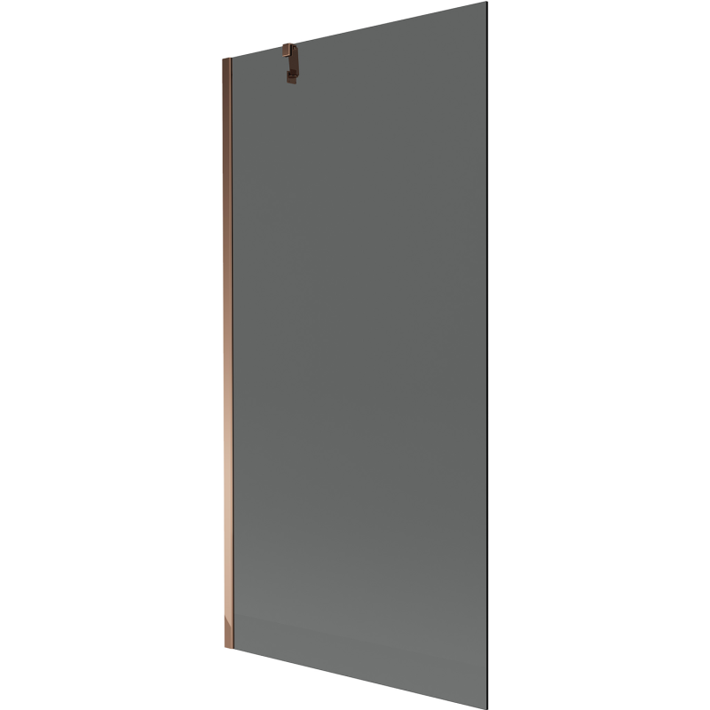 Mexen Next 1 dalių vonios ekranas 90 x 150 cm, grafitas, rožinis auksas - 895-090-000-00-40-60