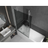 Mexen Next voniai skirtas sieninis stiklas su vienu skydu 100 x 150 cm, grafitas, baltas - 895-100-000-00-40-20