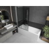 Mexen Next vonios ekranas 1-duris 100 x 150 cm, grafitas, baltas - 895-100-000-00-40-20