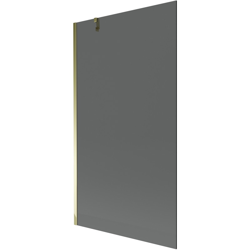 Mexen Next vonia ekranas 1 sparno 100 x 150 cm, grafitas, auksinis - 895-100-000-00-40-50