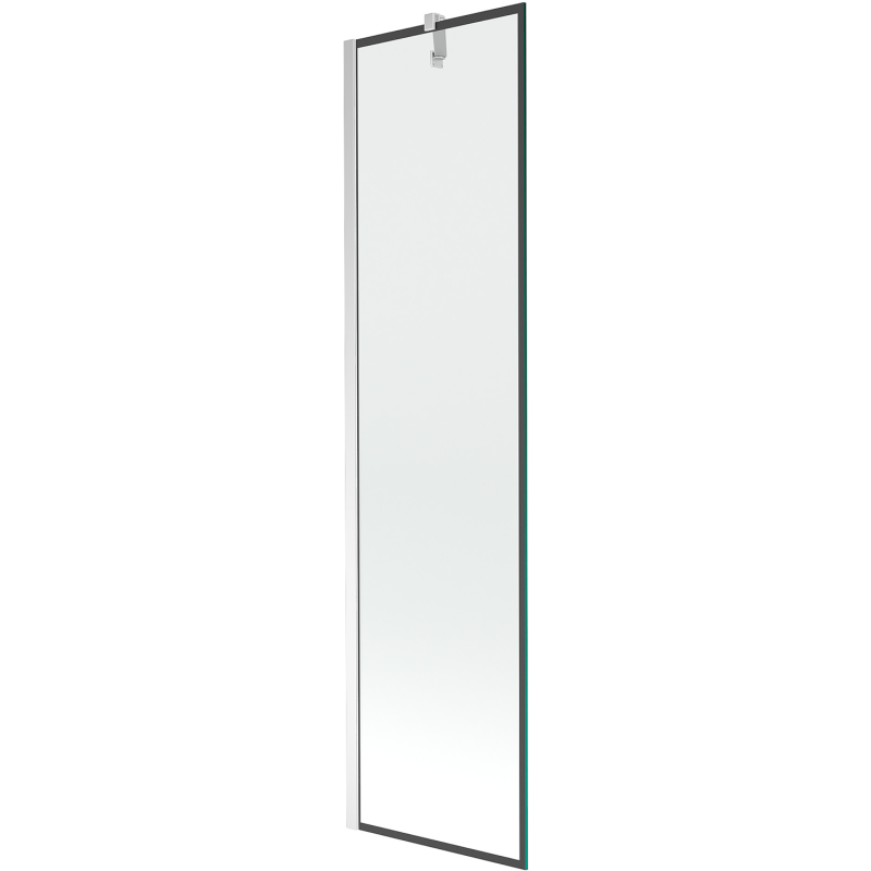 Mexen Next vonios partition 1 durų 50 x 150 cm, juodas rėmas, chromas - 895-050-000-00-70-01