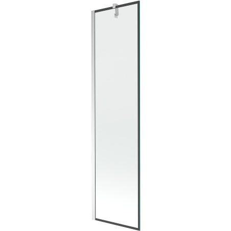 Mexen Next vonios partition 1 durų 50 x 150 cm, juodas rėmas, chromas - 895-050-000-00-70-01