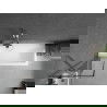 Mexen Next 1 judamosios dalies vonios sienelė 50 x 150 cm, Juodas raštas, chromo - 895-050-000-00-70-01