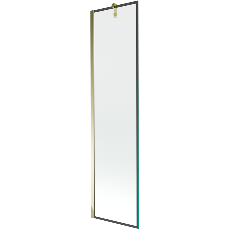 Mexen Next vonios dušo pertvara, 1 sparno 50 x 150 cm, juodas rėmas, auksinė - 895-050-000-00-70-50