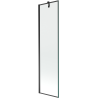 Mexen Next vonios pertvara su vienu duru vyriu 50 x 150 cm, juodas rėmas, juoda - 895-050-000-00-70-70