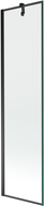 Mexen Next voniai skirtas vienos dalies širmas 50 x 150 cm, juodas rėmas, juodas - 895-050-000-00-70-70