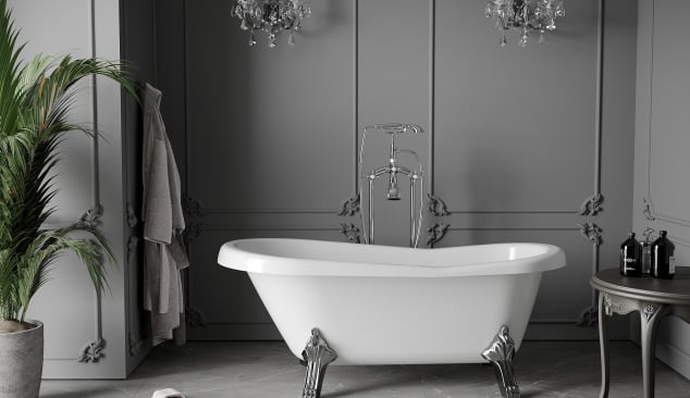 Vonios kambarys retro stiliaus