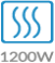 Šildymo galia: 1200 W