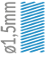 Sriegis M30 x 1,5 mm
